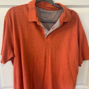 Orvis Orange Polo Shirt Classic Fit